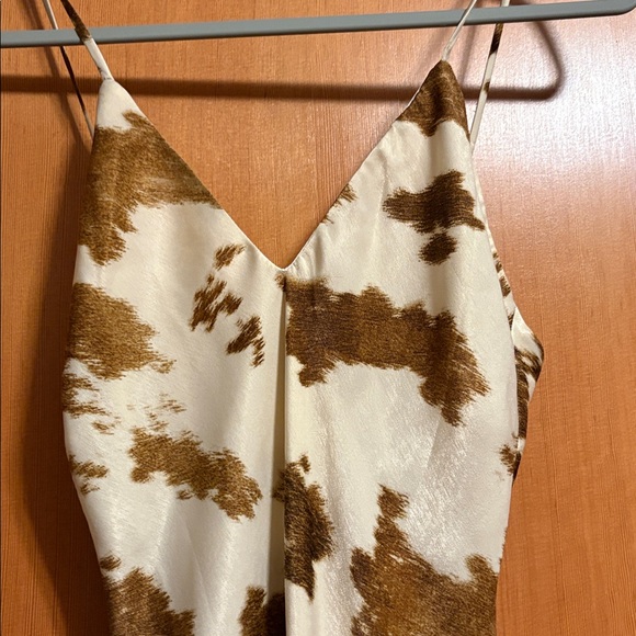 Zara Satin Cow Dress - Picture 3 of 5